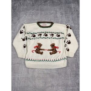 Mary Maxim Bears Sweater Size Large Knit Piece
